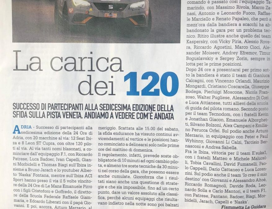 LA CARICA DEI 120…SIAMO SU AUTOSPRINT!